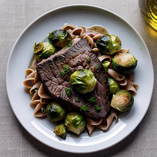 Beef Stroganoff, Roasted Brussels Sprouts, Side Dish, Nutty Flavors, Oven Roasting