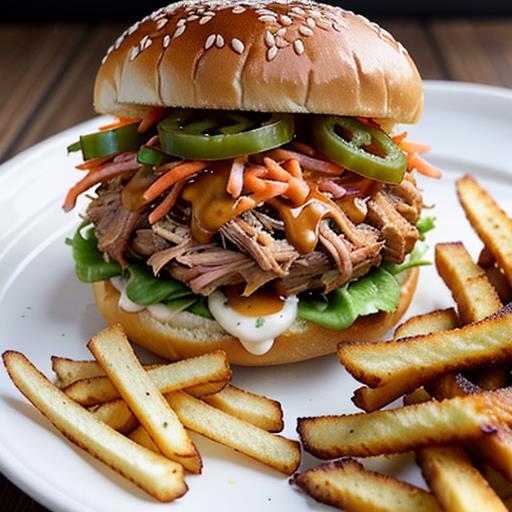 pulled pork, sandwich serving, ideal toppings, sides, buns