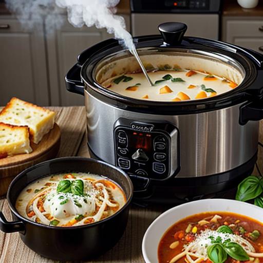 Creamy Lasagna Soup, Crockpot Recipe, Cheesy Goodness, Mozzarella, Easy Cooking.