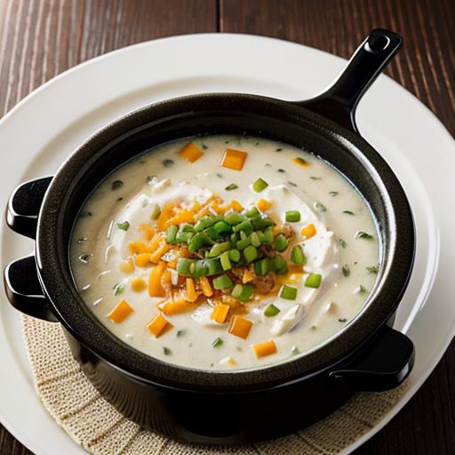 Loaded Baked Potato Soup, Crock Pot Recipe, Creamy Soup, Comforting Dish, Easy Dinner Option