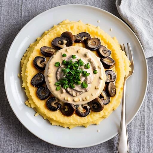 Creamy Polenta, Beef Stroganoff, Comforting Meal, Hearty Dinner, Creamy Base