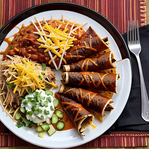 Crock Pot BBQ Pulled Pork Enchiladas, Tex-Mex Fusion, Easy Recipe, Slow Cooker, Flavorful Dish