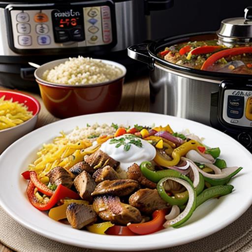 Crockpot Chicken Fajitas, Flavorful Recipe, Festive Meal, Slow Cooker, Easy Dinner