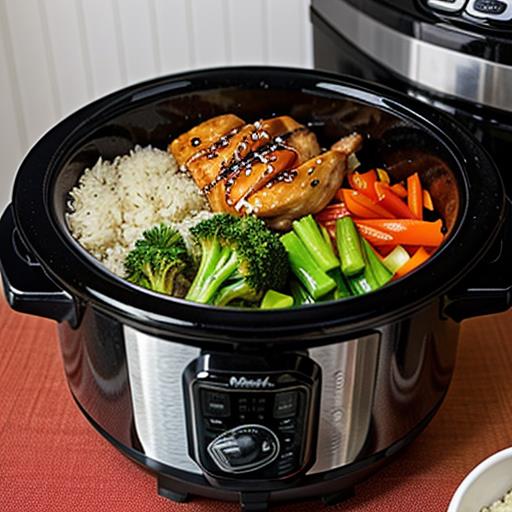 Crockpot Recipes, Honey Garlic Chicken, Easy Dinner, Weeknight Meal, Slow Cooker dish