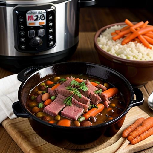 Corned Beef Soup, Bean Soup, Crock Pot Recipe, Comforting Meal, Slow Cooker Dish