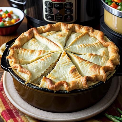 Crock Pot Recipe, Ranch Chicken Pot Pie, Comforting Meal, Slow Cooker Dinner, Wholesome Ingredients