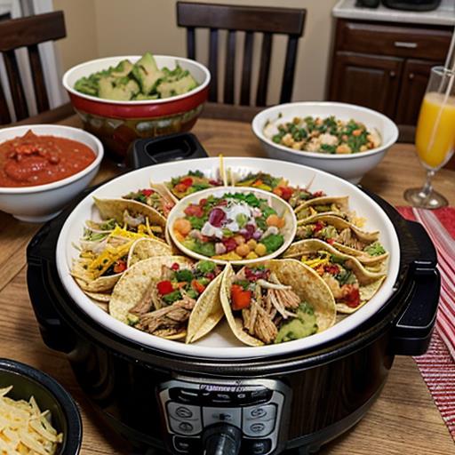 Crockpot Chicken Tacos, Family Dinner, Easy Recipe, Slow Cooker, Flavorful Meal