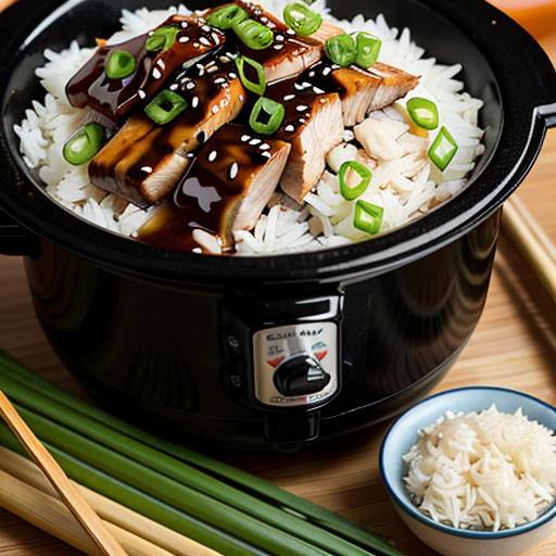 Crockpot teriyaki chicken, Asian flavors, Slow cooker recipe, Sweet and savory, Homemade meal