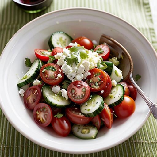 cucumber tomato salad, refreshing side dish, beef stroganoff, vibrant flavors, easy recipe