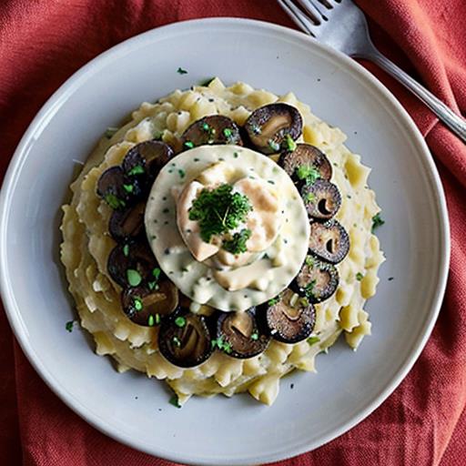 Garlic Mashed Cauliflower, Beef Stroganoff Recipe, Comforting Meal, Healthy Alternative, Savory Twist.