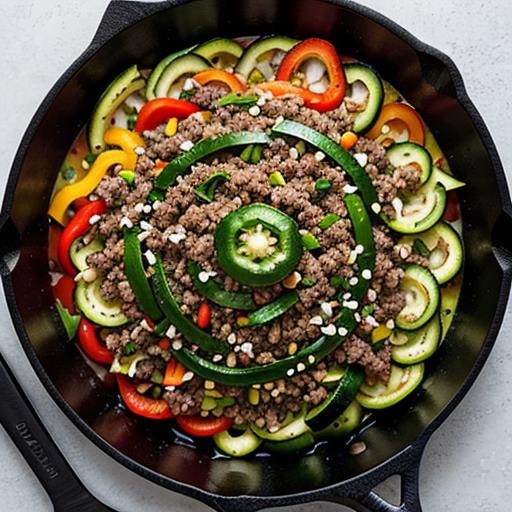 Ground Beef Skillet, Vegetable Recipes, Nutritious Side Dish, Easy Meal Ideas, Healthy Cooking