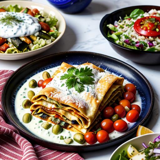 Mediterranean Sides, Lasagna Pairings, Greek Salad, Roasted Vegetables, Tzatziki Sauce