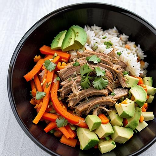 Pulled Pork, Meal Prep, Rice Bowls, Nutritious, Wholesome