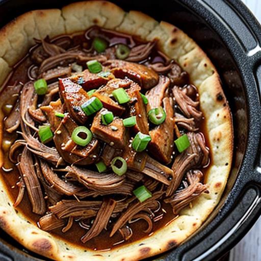 shredded pork, crock pot, flatbread recipe, easy dinner option, quick meal