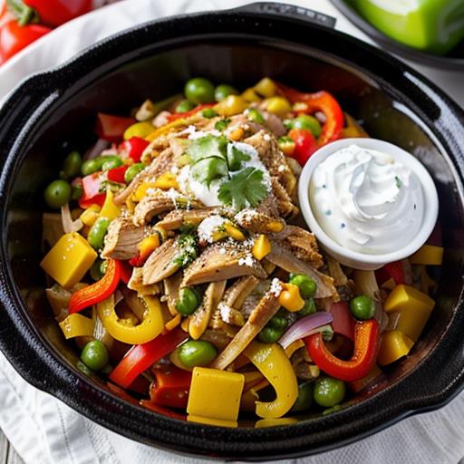 Slow Cooker Chicken, Fajita Casserole, Family-Friendly, Comfort Food, Easy Recipe