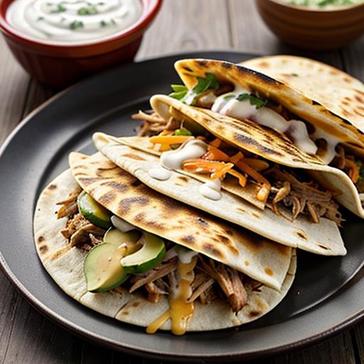 Slow Cooker Pulled Pork, Quesadillas Recipe, Cheesy Treat, Savory Delight, Easy Dinner Option