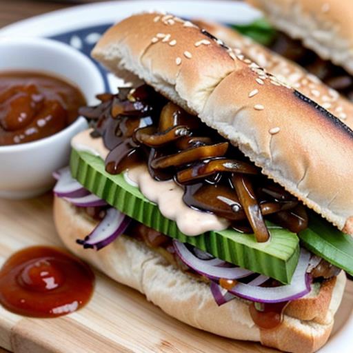 Vegan French Dip, BBQ Sauce Recipe, Tangy Flavors, Plant-Based Sandwich, Savory Vegan Lunch