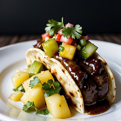 Mongolian Beef Tacos, Pineapple Salsa, Fusion Cuisine, Sweet and Savory, Delicious Flavors