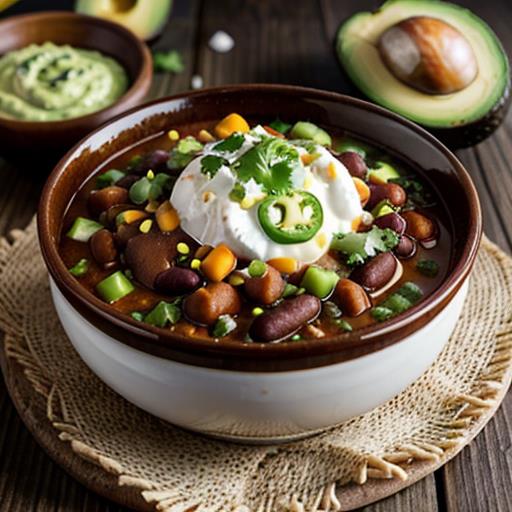 Crock Pot Chili, Garnishes, Accompaniments, Creative Suggestions, Serve chili