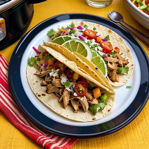 Pulled chicken tacos, Flavorful twist, Taco Tuesday, Crockpot recipes, Family-friendly meal