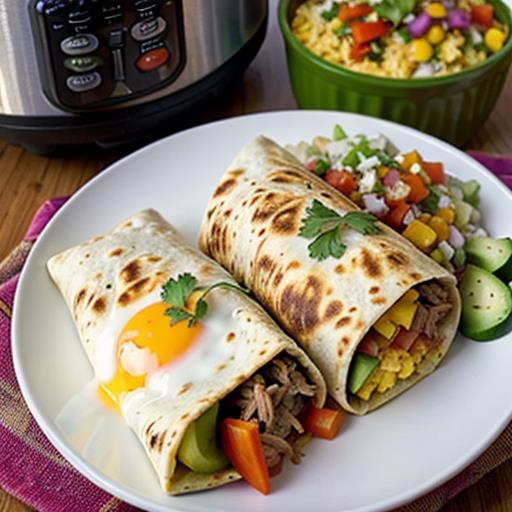 Hearty Morning Meal, Shredded Pork, Breakfast Burritos, Crock Pot Recipes, Easy Breakfast