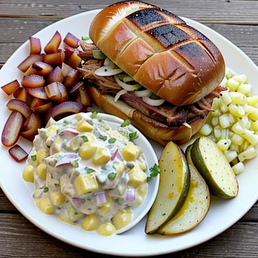 Homemade Potato Salad, Pulled Pork, Barbecue Side Dish, Classic Recipe, Summer BBQ