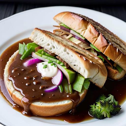 Vegan French Dip, Homemade Au Jus, Plant-Based Sandwich, Meatless Au Jus, Vegan Comfort Food