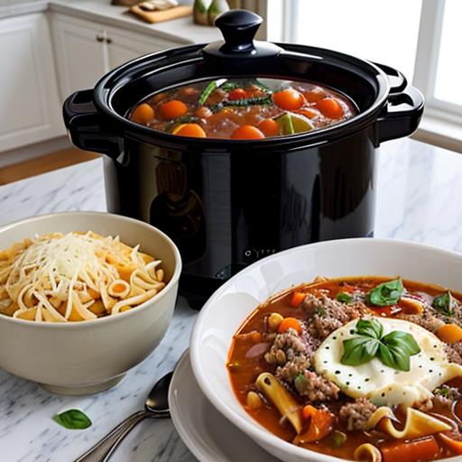 Slow Cooker Lasagna Soup, Ground Turkey Recipe, Lean Protein, Family Favorite, Healthy Alternative