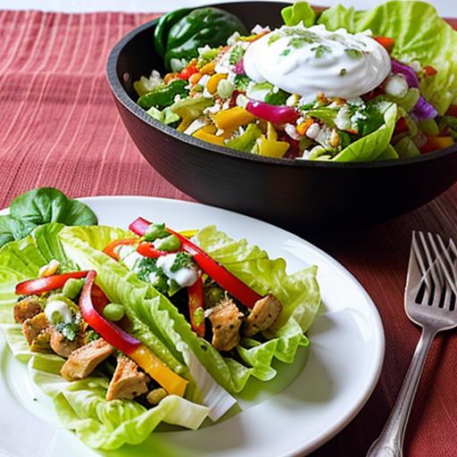 Chicken Fajita, Lettuce Wraps, Crockpot Recipe, Light and Fresh, Healthy Dinner