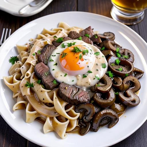 Beef Stroganoff, Masterchef Standards, Creamy Sauce, Perfect Pairing, Culinary Delight