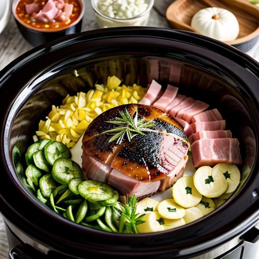 slow cooker ham, meal prep, weeknight dinners, easy, planning ahead