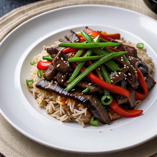 Mongolian Beef, Bell Pepper Stir Fry, Slow Cooker Recipe, Colorful Dish, Flank Steak Flavor