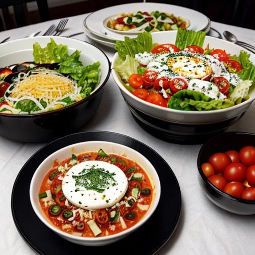 Perfect Salad, Lasagna Soup Pairings, Caesar Salad, Caprese Twist, Greek Lemon Vinaigrette