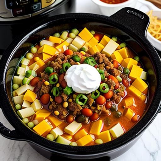 Turkey Chili, Slow Cooker, Flavorful Dish, Crockpot Recipe, Balanced Flavors