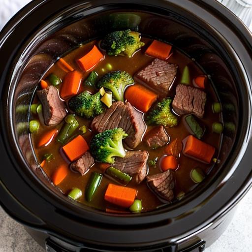 Beef Vegetable Soup, Slow Cooker Recipe, Hearty Comfort Food, Nourishing Ingredients, Easy Crockpot Meal