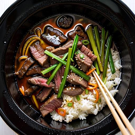 Mongolian Beef, Slow Cooker Recipe, Easy Meal, Crockpot Cooking, Stir-Fry