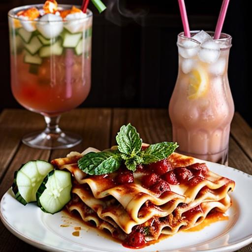 refreshing drinks, serve with lasagna, delightful beverage options, perfect accompaniment, elevate dining experience