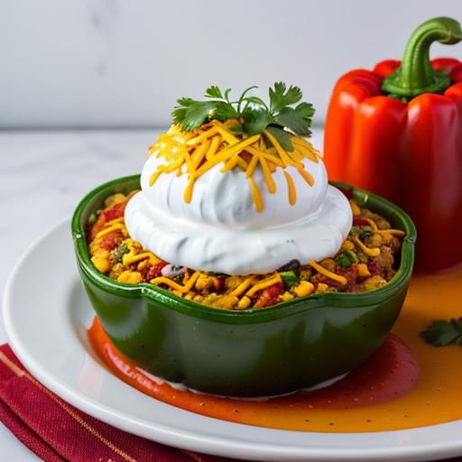 Leftover chili, Stuffed bell peppers, Flavorful recipe, Creative meal idea, Easy dinner option