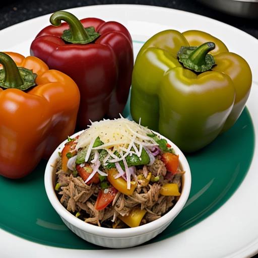 Pulled Pork Stuffed Peppers, Crockpot Recipes, Savory Flavors, Delicious Pepper Recipes, Easy Dinner Ideas