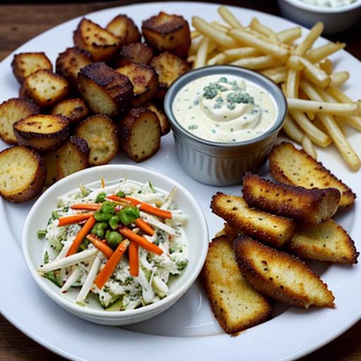 Slow Cooker Buffalo Chicken, Side Dish Pairings, Creamy Blue Cheese Dressing, Tangy Coleslaw, Garlic Parmesan Roasted Potatoes