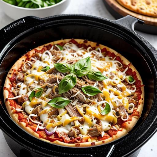 Shredded Pork, Crock Pot Pizza, Creative Dinner, Slow Cooker Recipe, Homemade Pizza