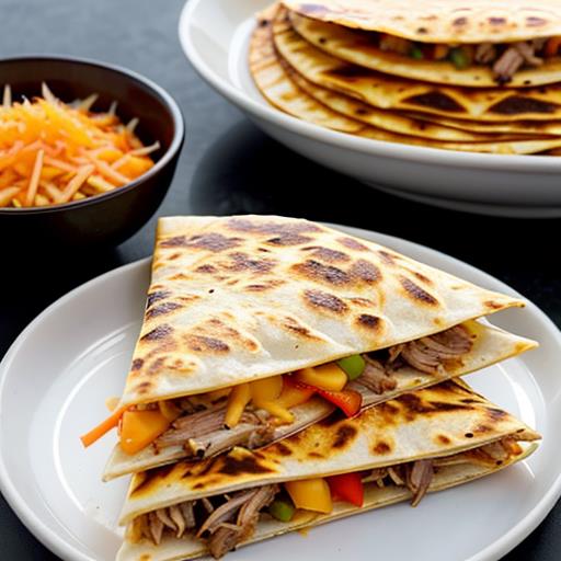 Shredded Pork Quesadillas, Crockpot Recipe, Cheesy, Delicious, Easy Dinner