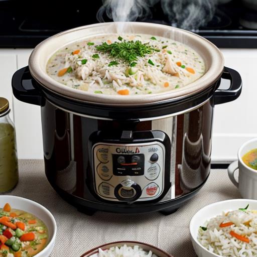 Slow Cooker Recipe, Chicken and Rice, One-Pot Meal, Comfort Food, Easy Dinner