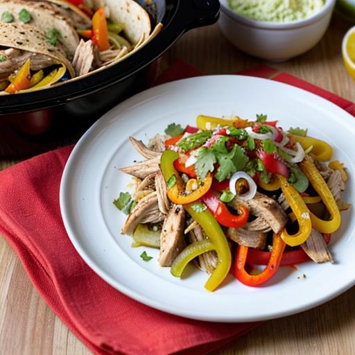 Slow Cooker Chicken, Fajitas Recipe, Tex-Mex Delight, Easy Crockpot Meal, Flavorful Dinner