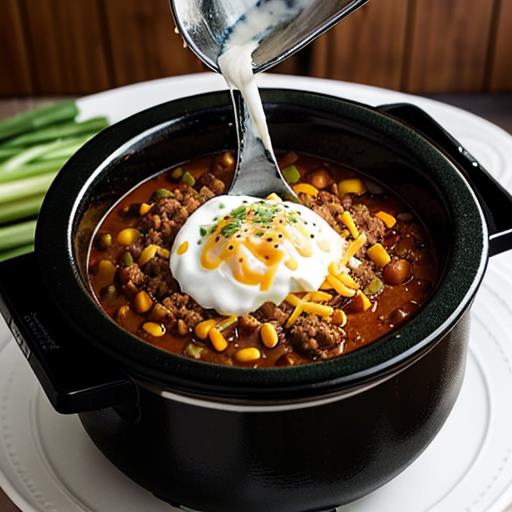 Slow Cooker Recipes, Loaded Baked Potato Chili, Easy Crockpot Dinners, Hearty Comfort Food, Flavorful Chili