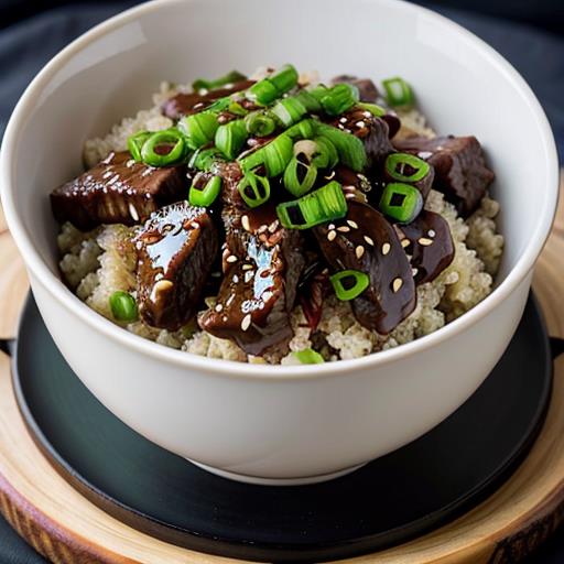 Slow Cooker, Mongolian Beef, Quinoa Recipe, Healthy Meal, Crockpot Dish