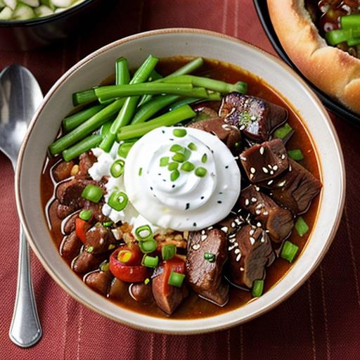 slow cooker recipe, Mongolian beef chili, fusion dish, spicy flavors, comforting meal