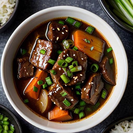 Slow Cooker Recipes, Mongolian Beef Stew, Comforting Meal, Easy Dinner Ideas, Flavorful Slow Cooker