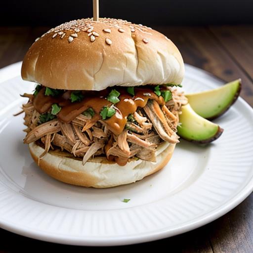 Slow cooker pulled chicken, Tender sandwiches, Juicy recipe, Crockpot cooking, Mouthwatering meal