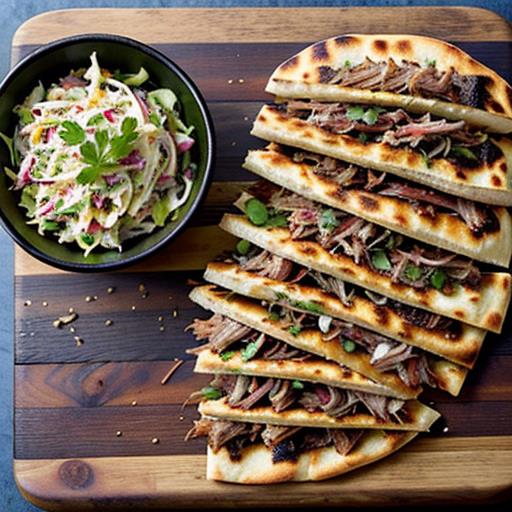 Slow Cooker Pulled Pork, Flatbread Recipe, Quick Dinner Option, Easy Weeknight Meal, Crowd-Pleasing Appetizer